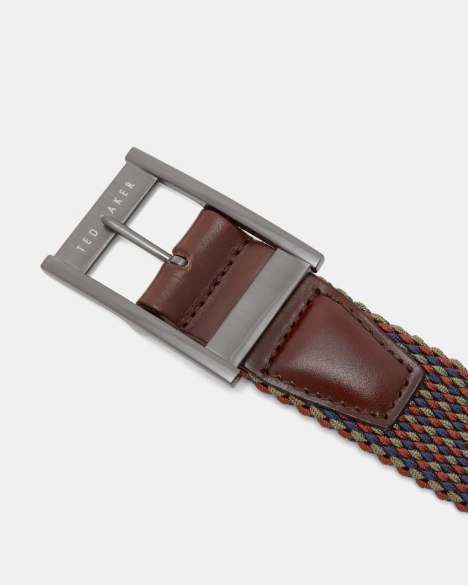 Ceinture Ted Baker Reversible Elastic Orange Homme | VLB-49501969